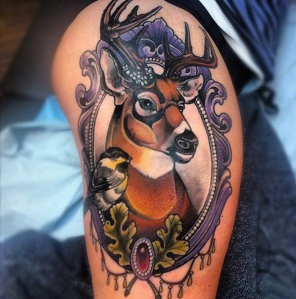 Значение татуировки олень