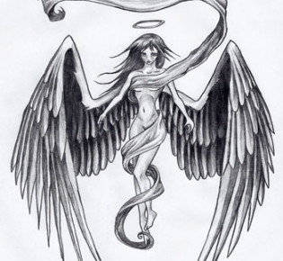 Значение татуировки ангела